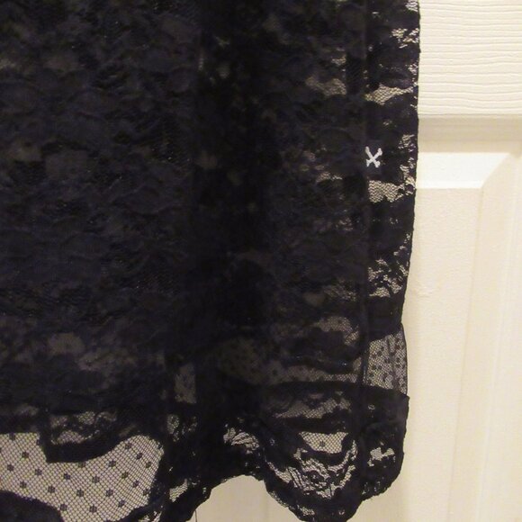 Royal Bones / Daang Goodman Black Lace Slip Dress, Medium Hot Topic - Picture 7 of 11